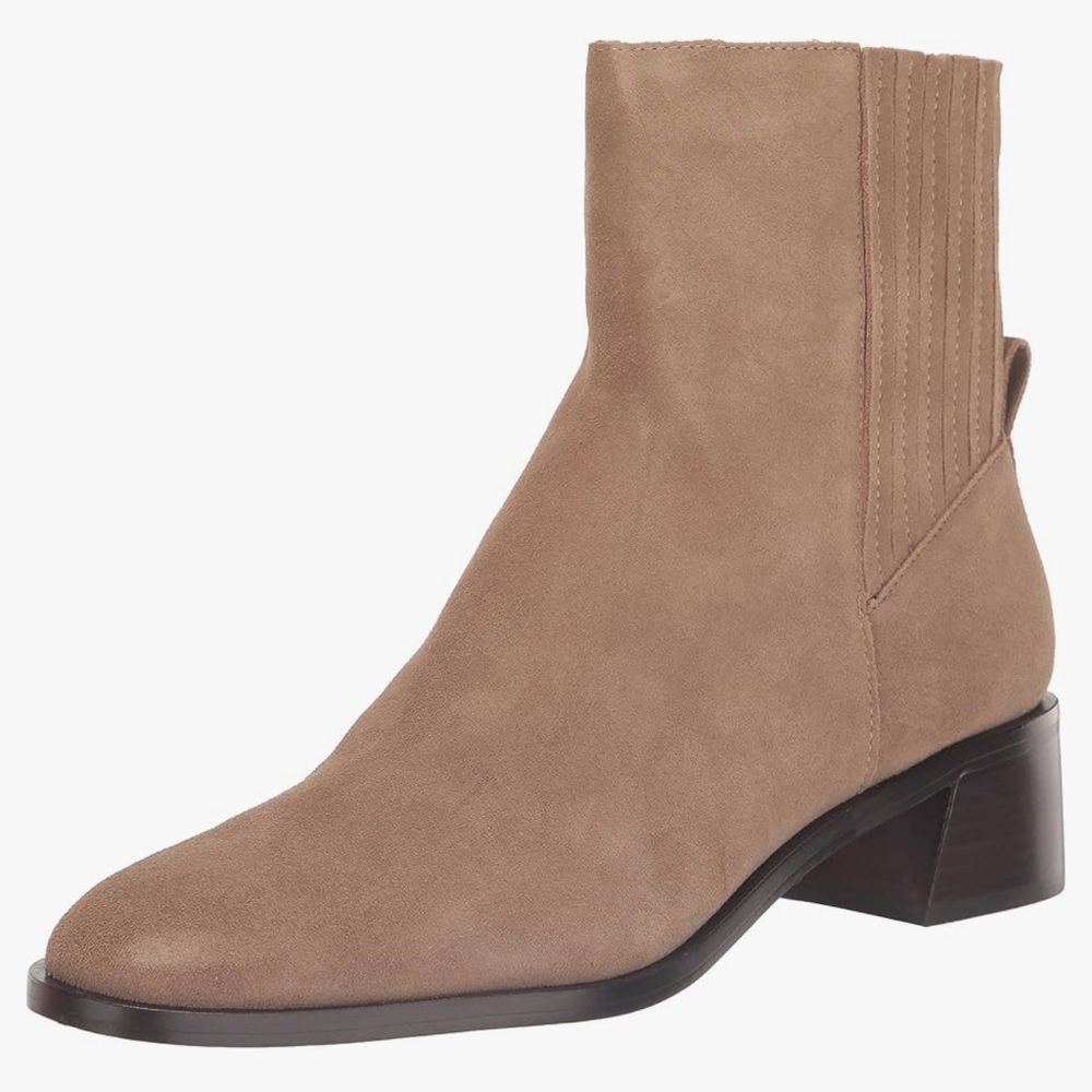 Dolce Vita Linny Suede H20 water resistant Ankle Boots NWOB Taupe Size 9.5